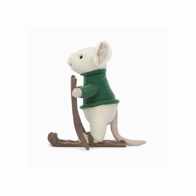 Jellycat Merry Mouse Skiing Australia | 901782KGE